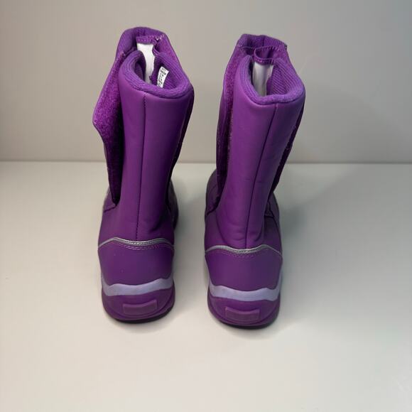 Lands End Girls Purple Waterproof Snow Boots Size 6M Youth Insulated Winter - Picture 3 of 9